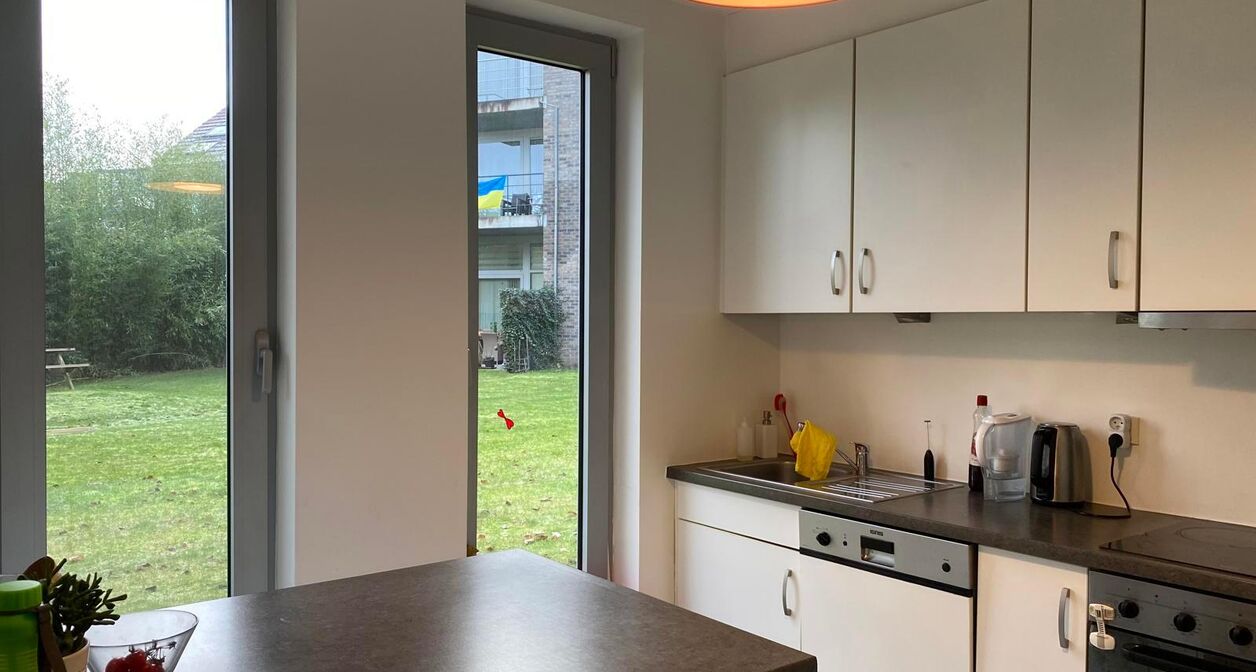 Gelijkvloerse verd. + tuin te huur in Leuven